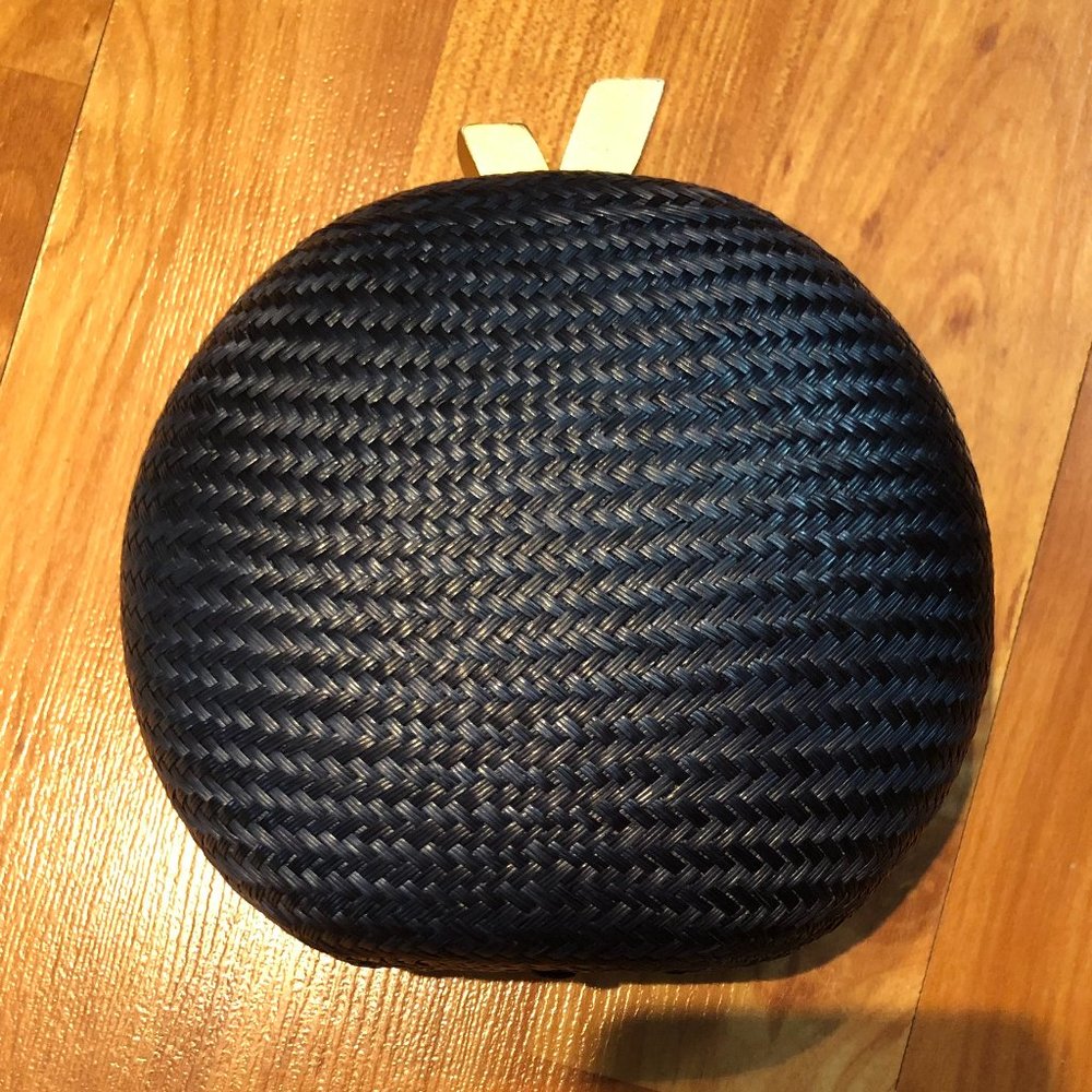 Hoss Intropia Braided Straw Clutch in Navy Blue - Picture 3 of 15